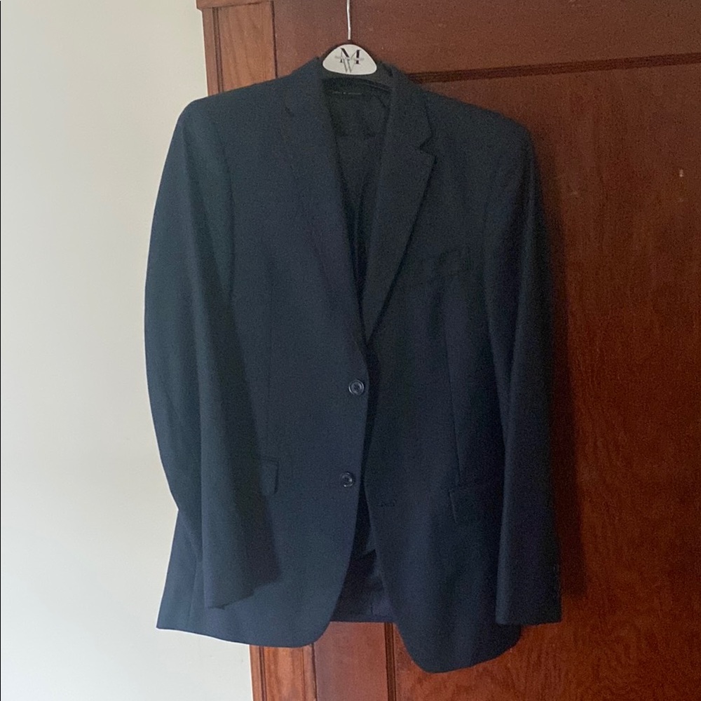 Tommy Hilfiger Navy Blue Suit Classic Formal Style